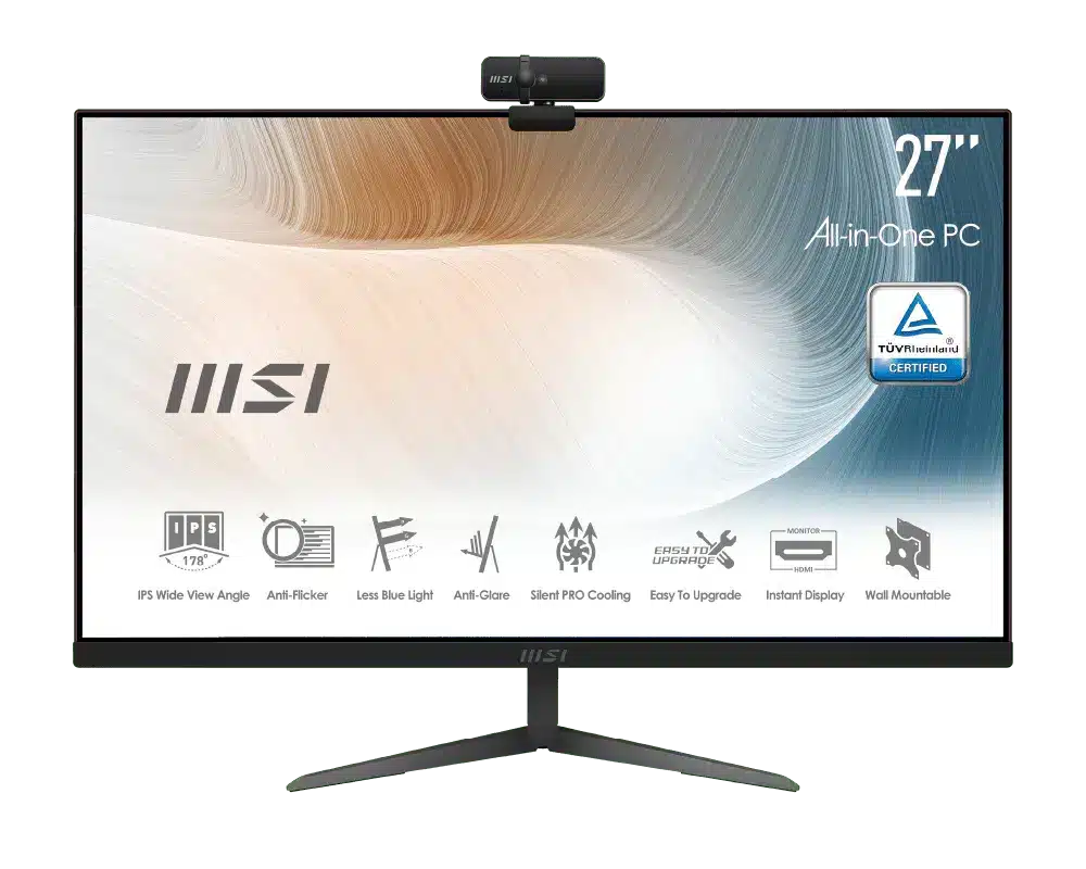 آل این وان 27 اینچ MSI استوک (ویترینی) مدل MODERN AM271 11M i7 1165G7 8GB 512 SSD (مشابه آکبند)