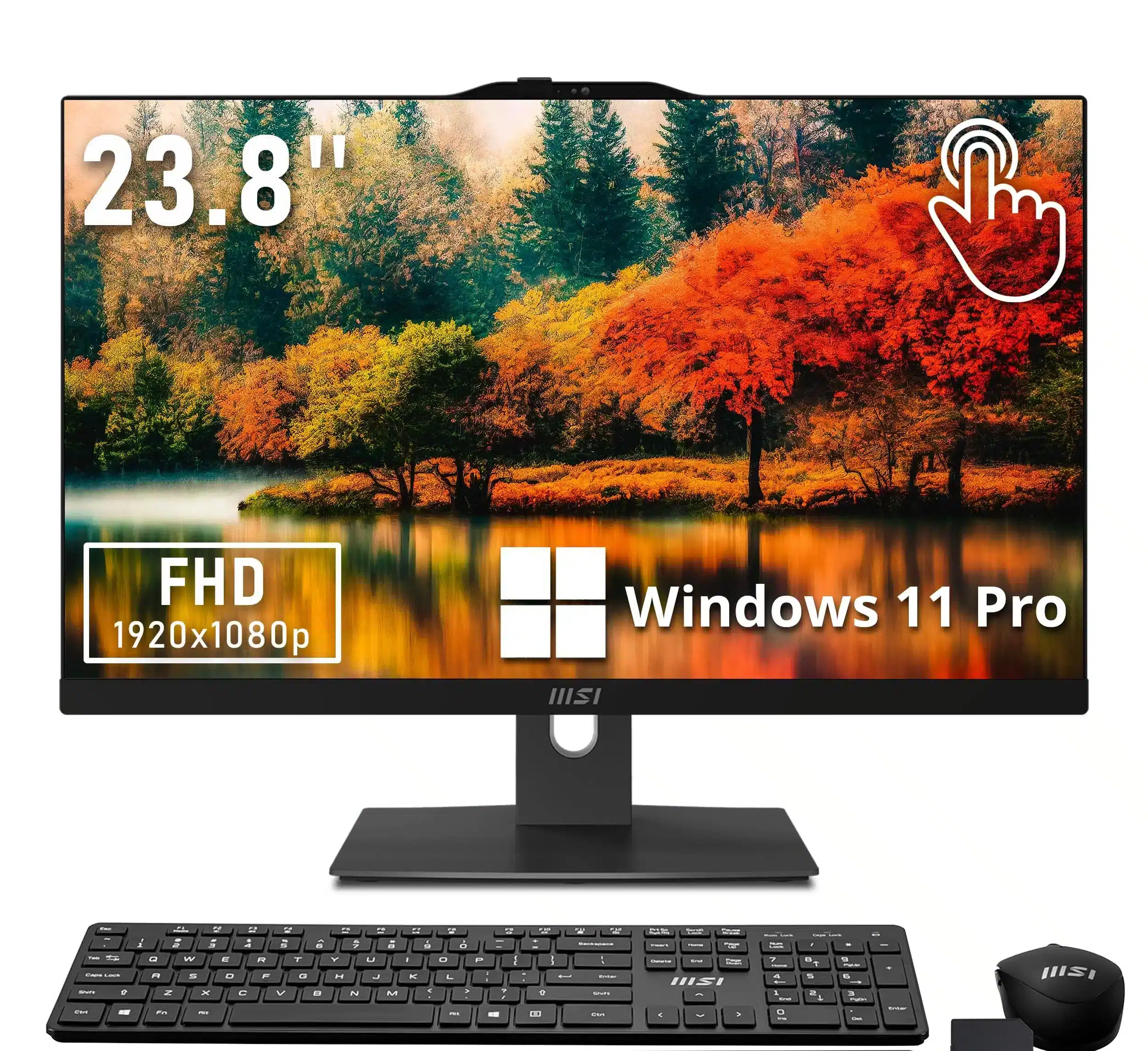 آل این وان لمسی 23.8 اینچ MSI استوک (ویترینی) مدل MODERN AM242TP 11M i3 1115G4 8GB 256GB SSD (مشابه آکبند)